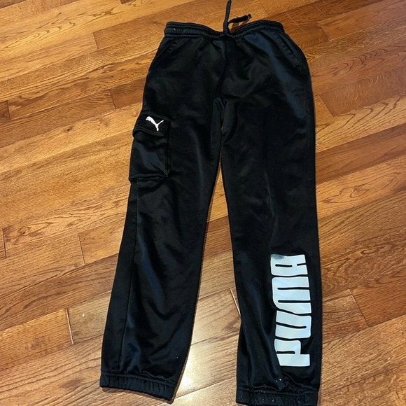 Puma boy jersey jogger pants  sz 14/16 - Picture 3 of 10
